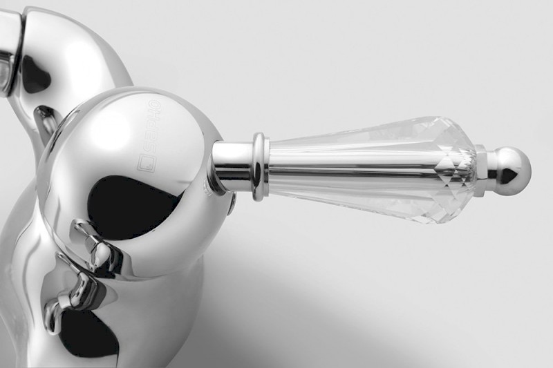 KIRKÉ CRYSTAL nástěnná sprchová baterie, páčka krystal, chrom KI11KC