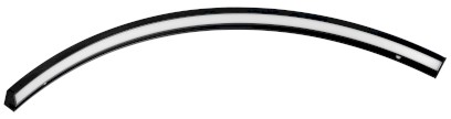 MOON LED svítidlo 6,5W, 230V, 431x12x22mm, R300mm, černá mat SL-2211/60MB