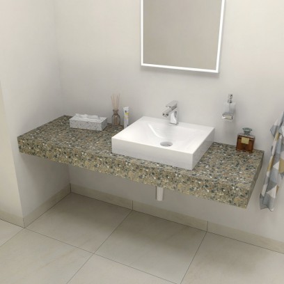 TAILOR rockstone deska 120x50 cm, provedení límce R TR120R