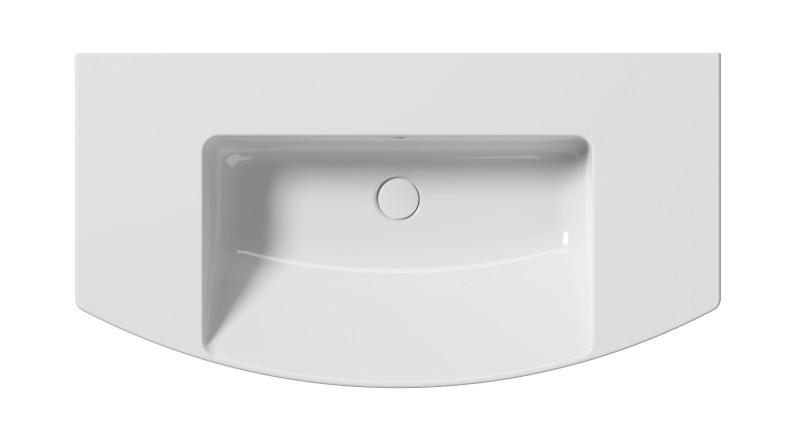 NORM keramické umyvadlo 100x52cm, oblé, BEZ OTVORU, bílá ExtraGlaze 8643011