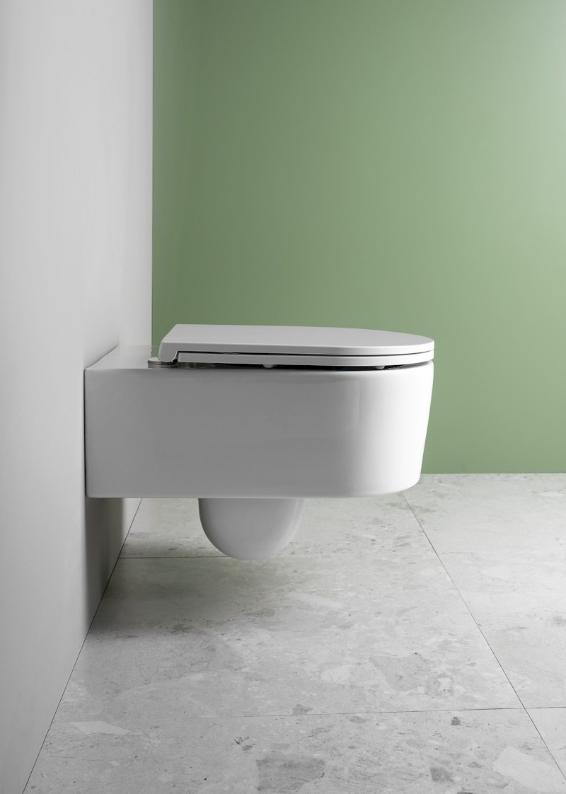 SISTEMA A závěsná WC mísa, Rimless, 36x53,5cm, bílá 10SL02001