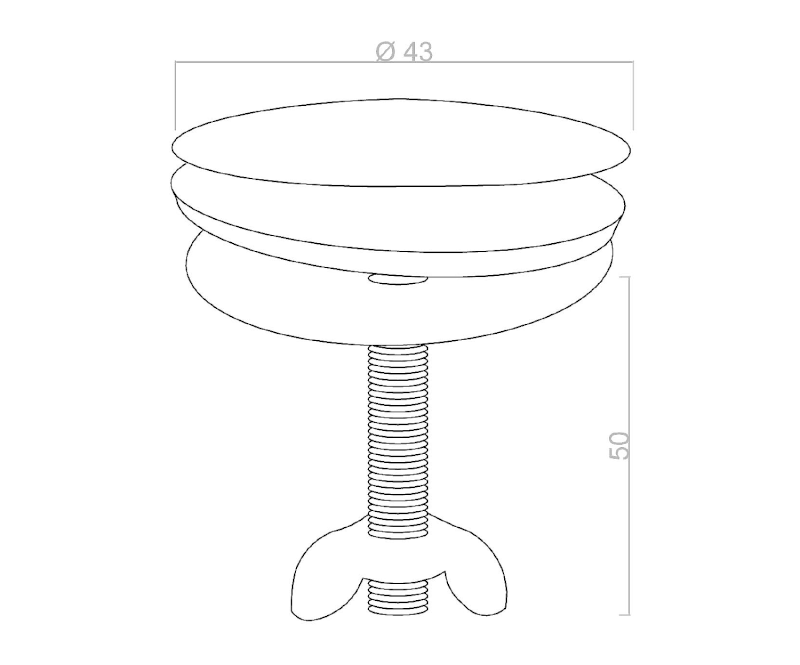 Záslepka průměr 43mm 5320C