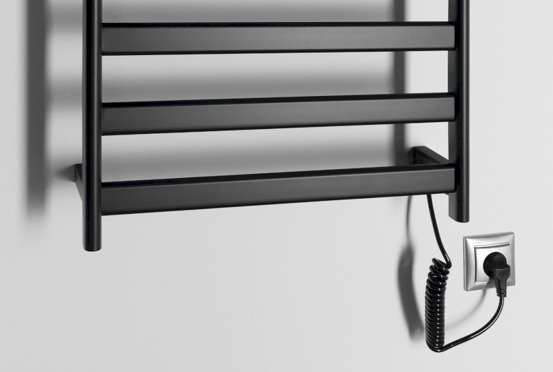 ELIAS elektrický sušák ručníků 490x730x110 mm, 105 W, černá mat EB550