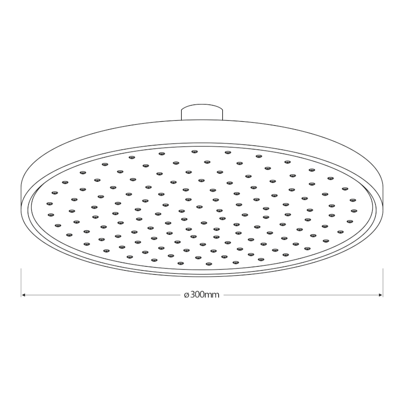 Hlavová sprcha, průměr 300mm, ABS/chrom SC113
