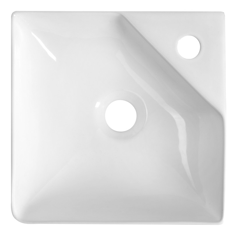 NEXA keramické umyvadlo rohové 30x30cm, bílá NP436
