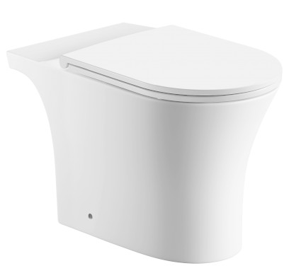 VITO WC kombi mísa, Rimless, 61x35,5cm, spodní/zadní odpad, bílá PB105-111
