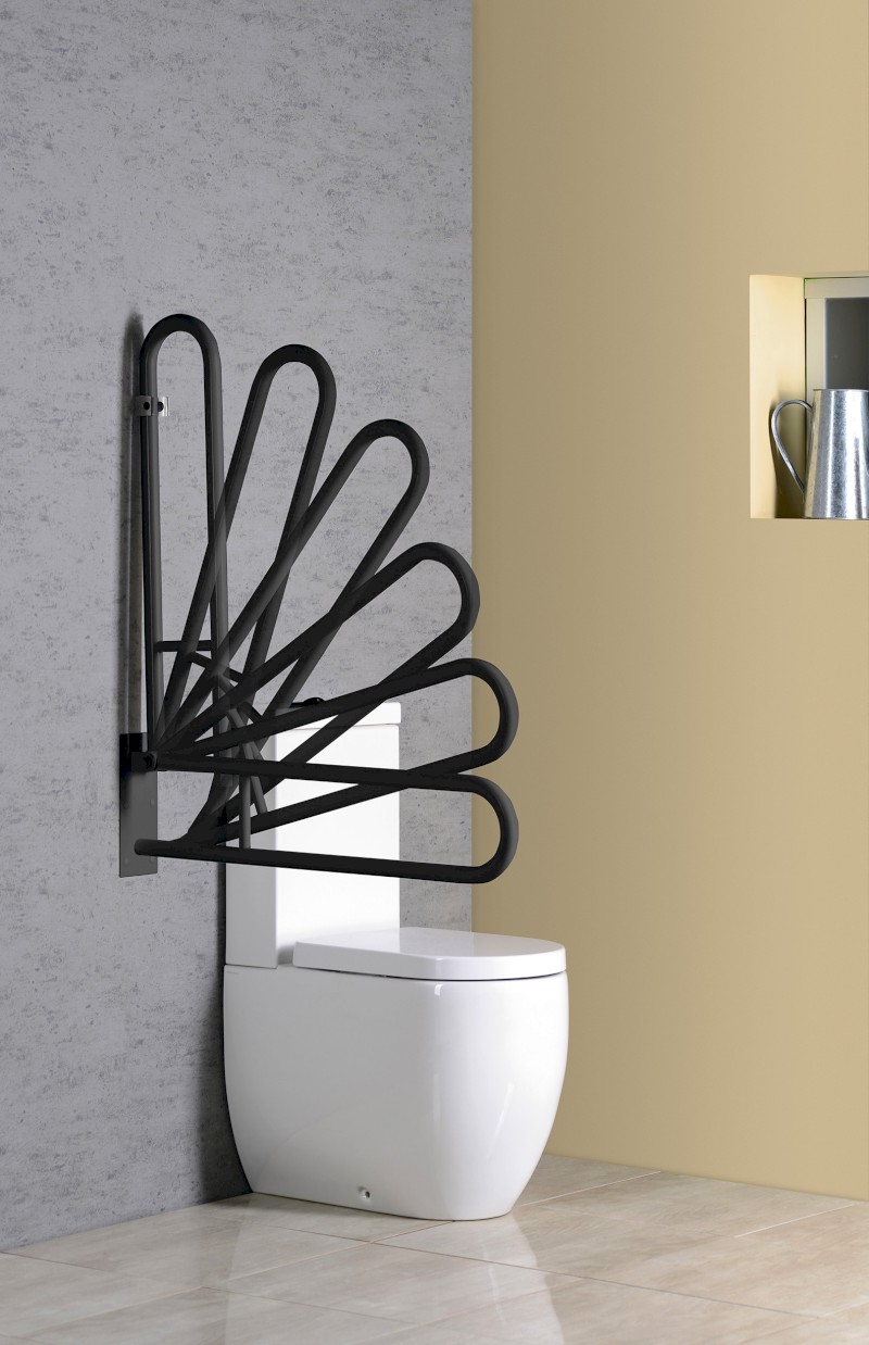 HANDICAP madlo sklopné 813mm, černá mat XH518B