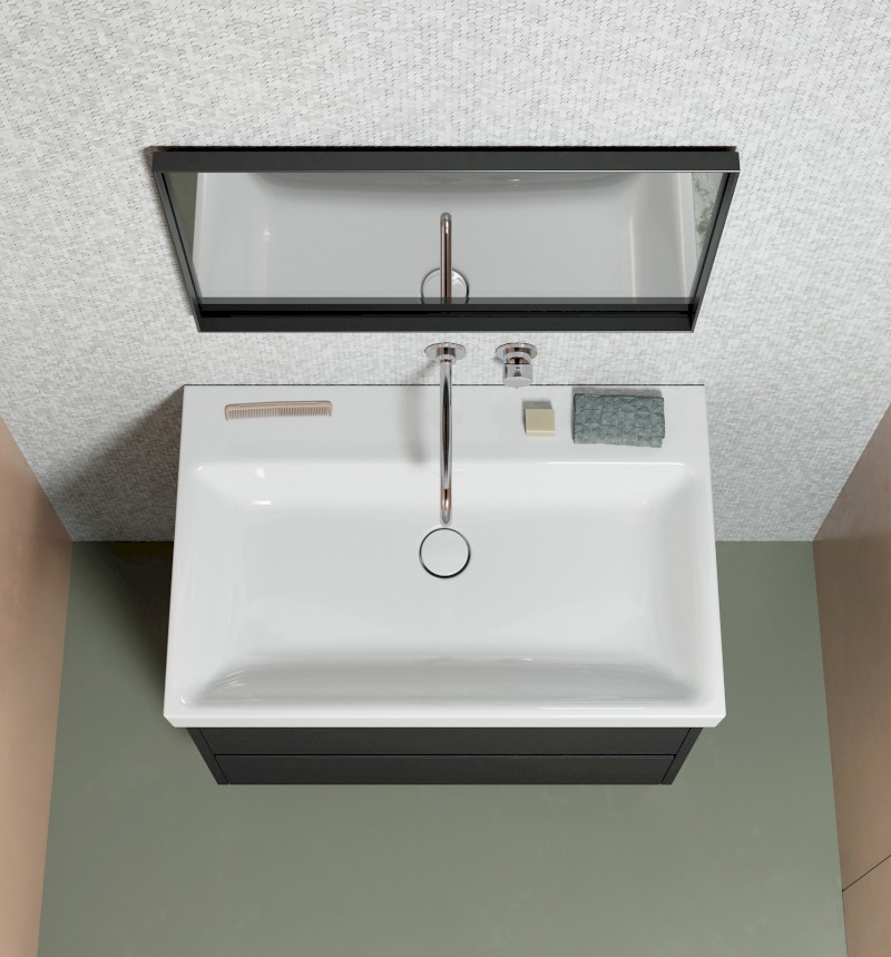 NUBES keramické umyvadlo 60x50cm, bez otvoru, bílá ExtraGlaze 9631011