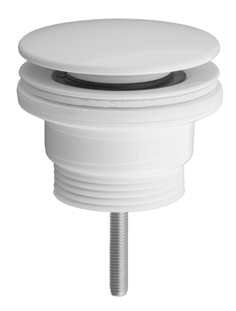 Umyvadlová výpust 5/4“, click-clack, velká zátka, 4-45mm, ABS/bílá 151.308.0