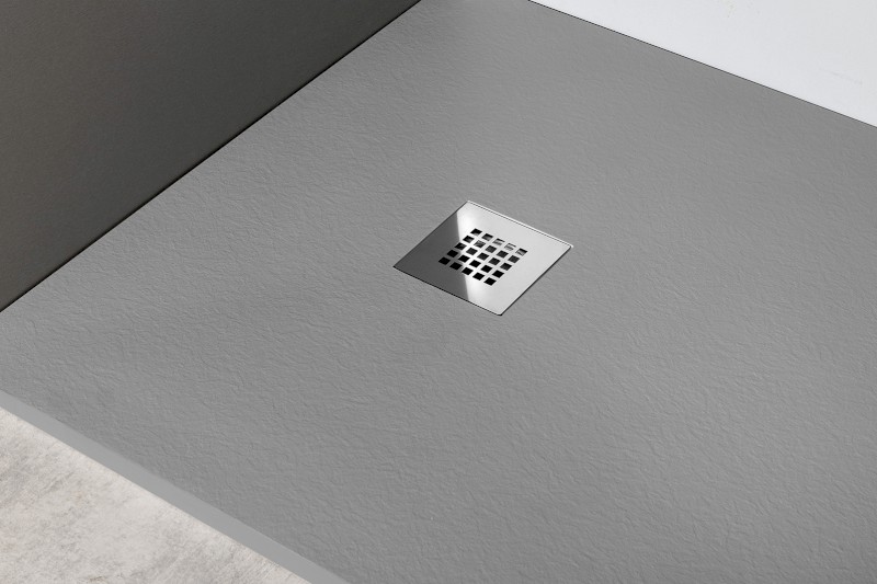 MITIA sprchová vanička z litého mramoru, obdélník 200x100cm, šedá PMS200100