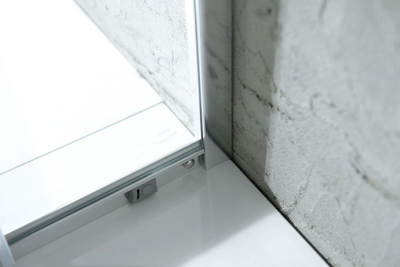 AGGA čtvercová sprchová zástěna 800x800mm, čiré sklo HLF808Y