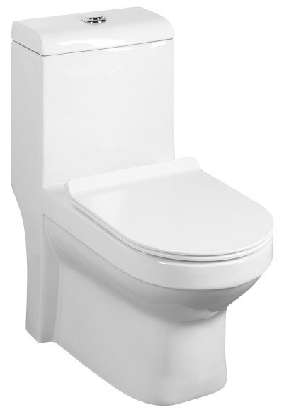 HUBERT WC kombi, spodní/zadní odpad, bílá PB304