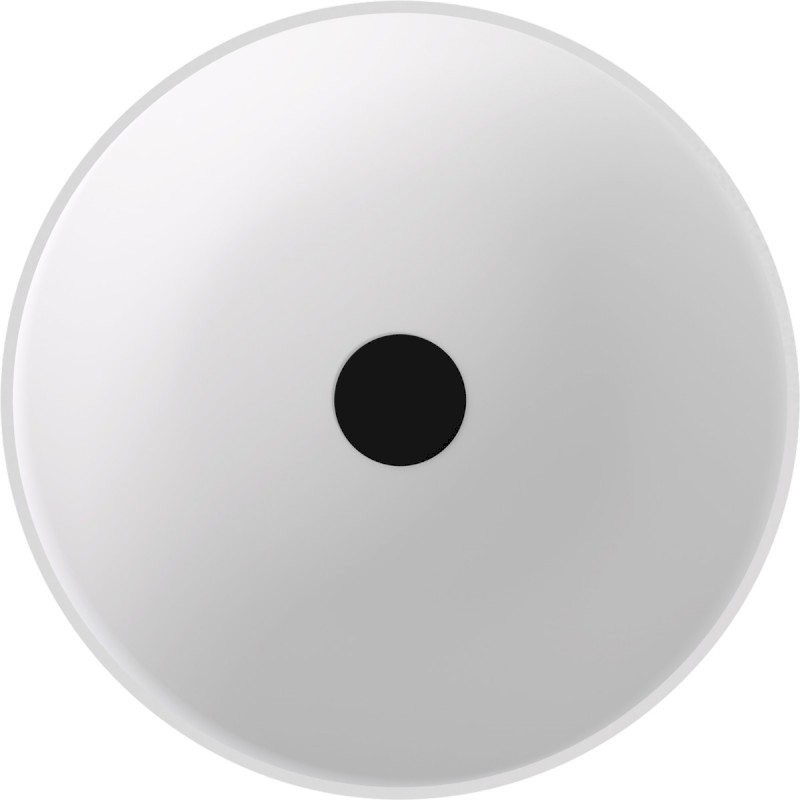 BANERA ROUND umyvadlo na desku, litý mramor, průměr 39cm, bílá mat 14337MAT