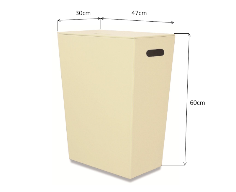 ECO PELLE koš na prádlo 47x60x30cm, krémová 2463CR