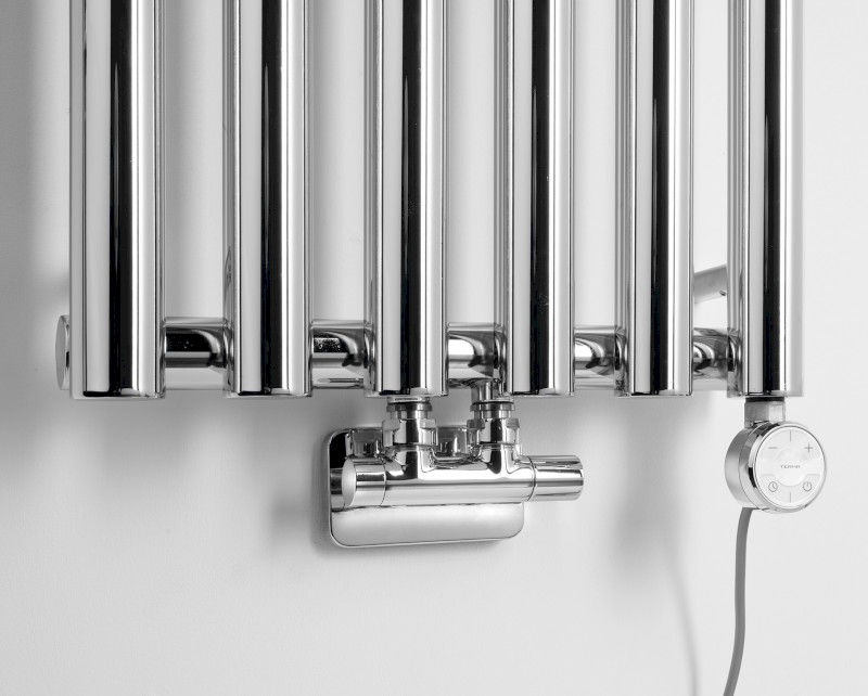 PILON otopné těleso 418x1800mm, se šesti háčky pro ručník, chrom IZ130T