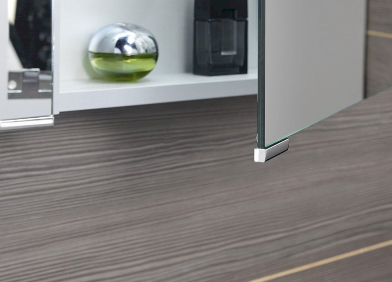 MIRRÓ galerka s LED osvětlením, 80x70x16cm, borovice rustik MC080-0016