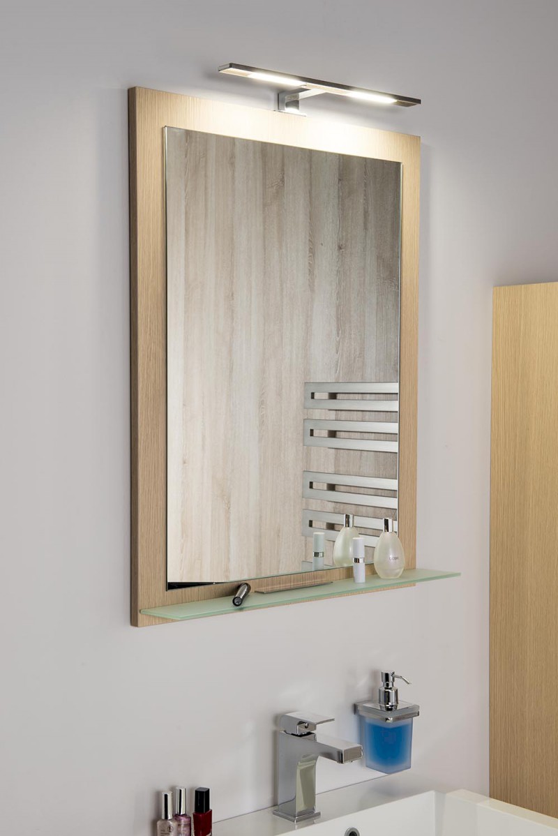 NIROX zrcadlo v rámu 100x60cm, antracit matný NX106-3434