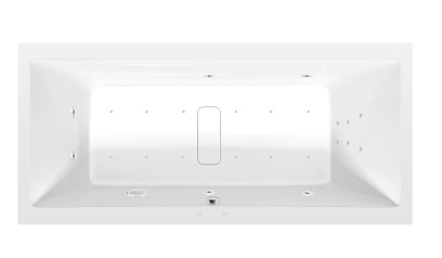 MARLENE hydromasážní vana, 200x90x48cm, Attraction Hydro-Air, chrom 78731.4010