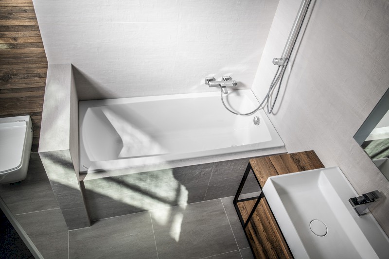 LILY SLIM obdélníková vana 150x70x39cm, bílá 72273S