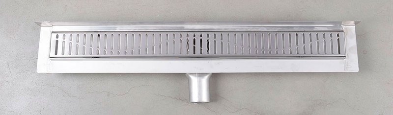 MANUS ONDA nerezový podlahový žlab s roštem, ke stěně, L-850, DN50 GMO24