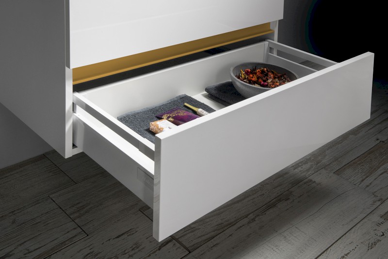 ODETTA umyvadlová skříňka 82x50x43,5cm, bílá lesk DT085-3030