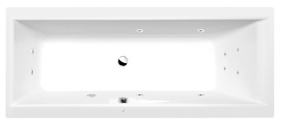CLEO hydromasážní vana, 170x75x48cm, Active Hydro, chrom 94611.1010