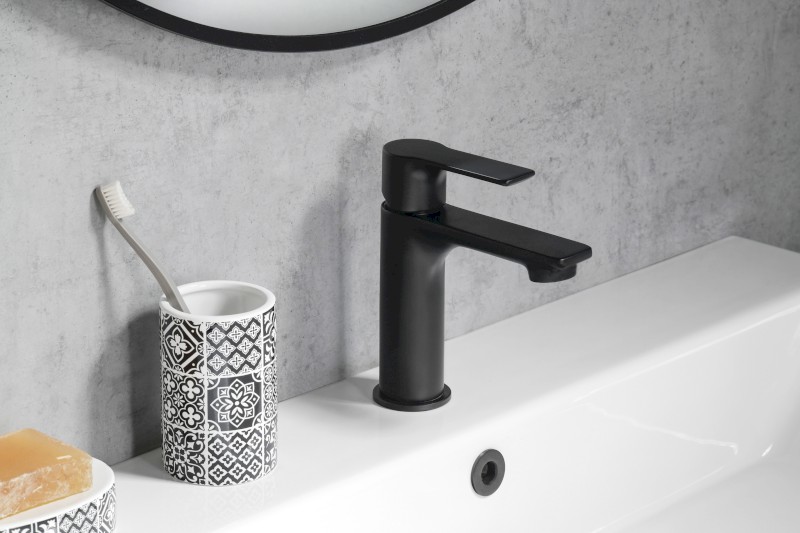 PAX stojánková umyvadlová baterie, černá mat XA02/15