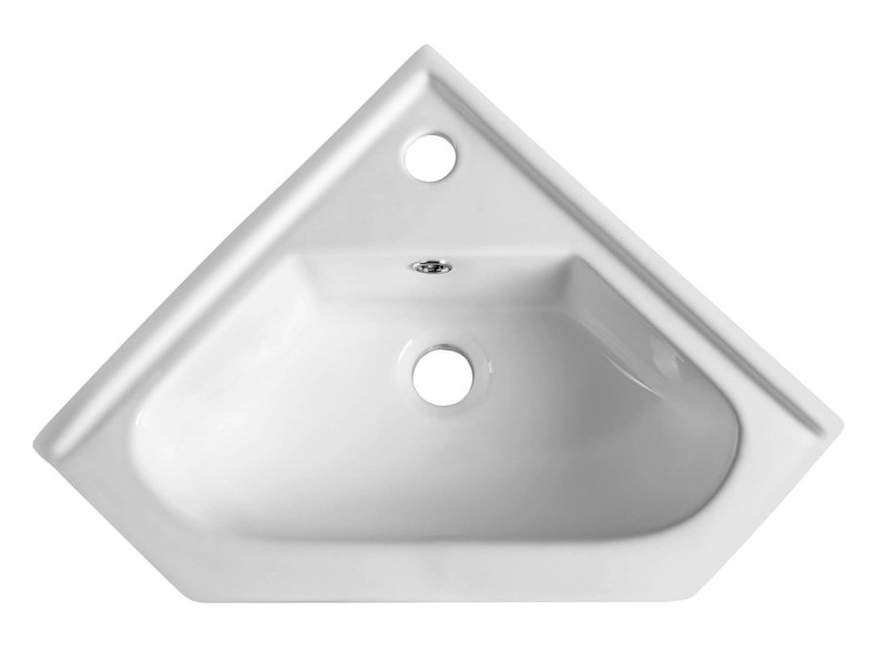 Keramické umyvadlo rohové 41x41 cm, nábytkové 1601-40