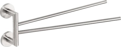 X-STEEL dvojitý držák ručníků otočný 370mm, nerez mat XS405