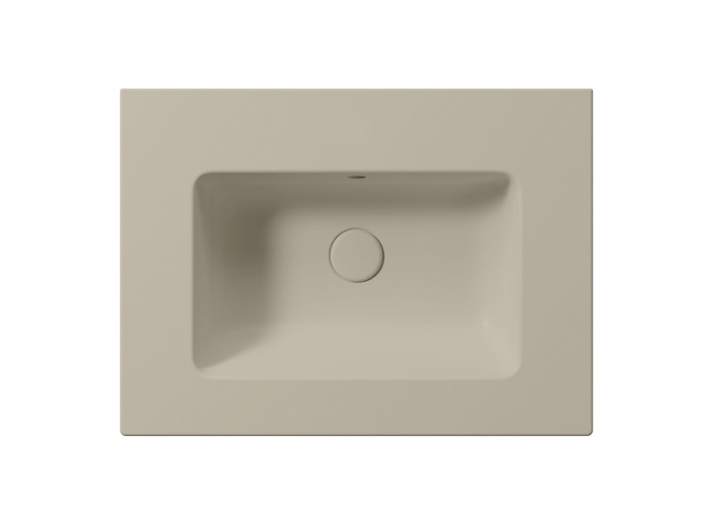 PURA keramické umyvadlo Slim 62x46cm, bez otvoru, creta mat 8884008