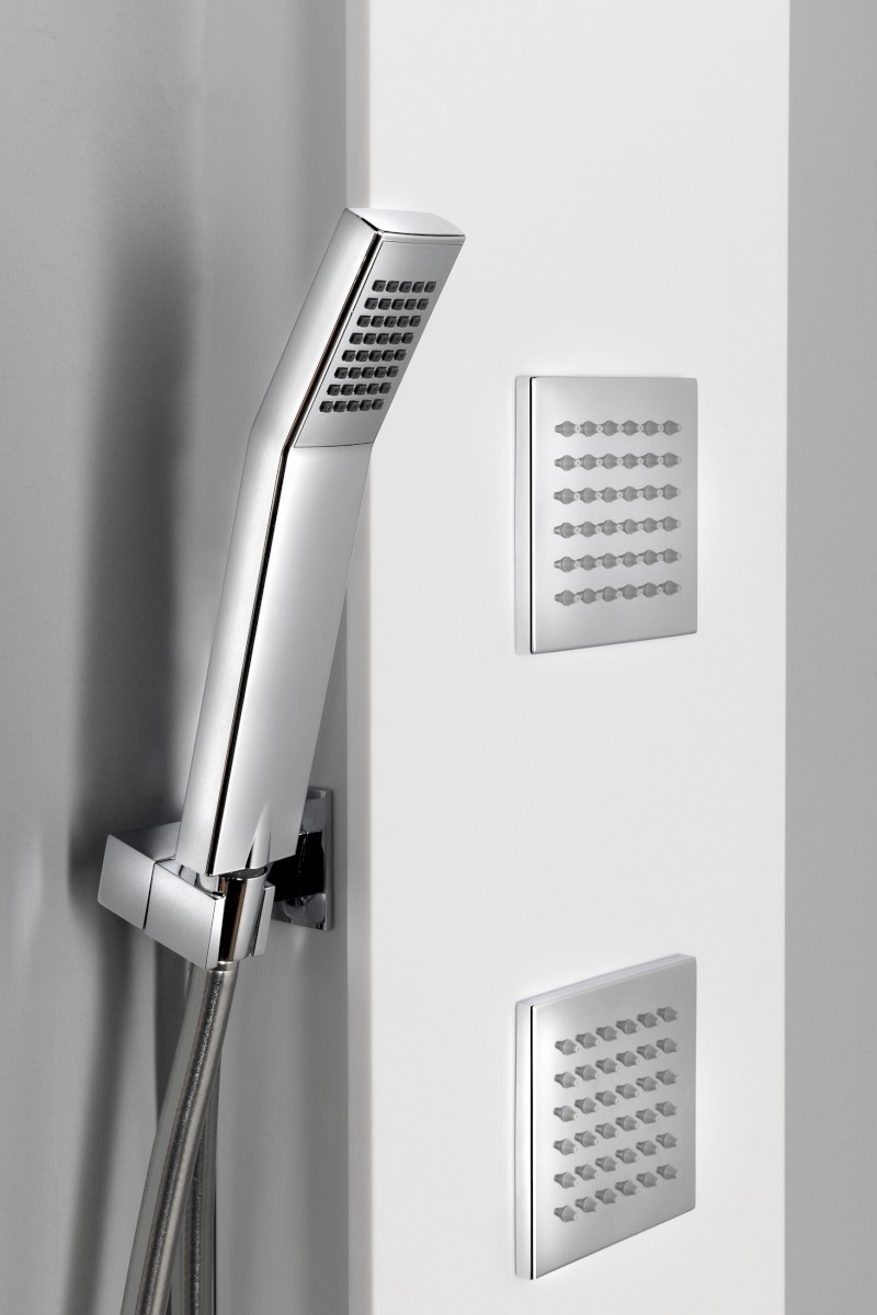 SPIRIT SQUARE termostatický sprchový panel 250x1550mm, bílá 81151