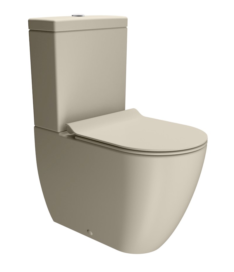 PURA WC mísa kombi spodní/zadní odpad, Swirlflush, 36x63cm, creta dual-mat 880608