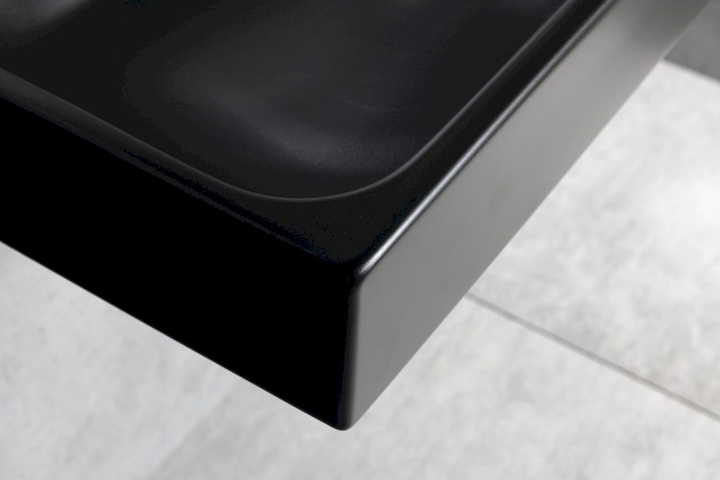 TORIDI keramické dvojumyvadlo 101x46,5cm, černá mat TU0222B