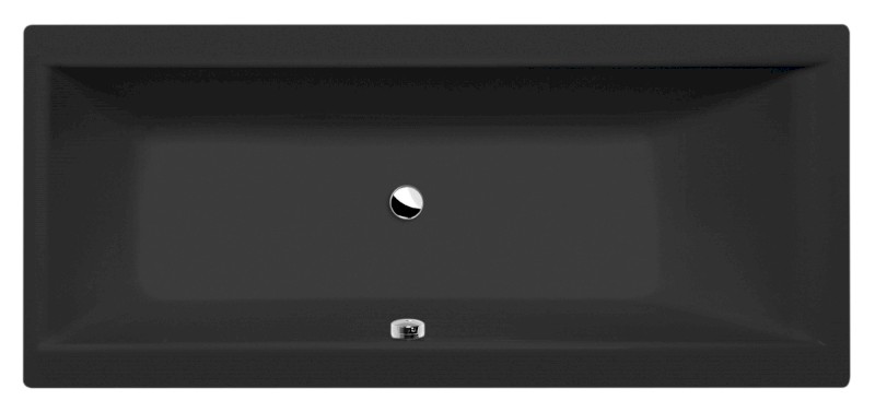 CLEO obdélníková vana 160x70x48cm, černá mat 73611.21