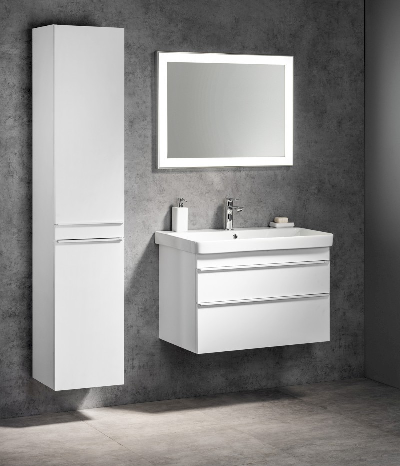 SITIA skříňka vysoká 46,7x172x32cm, 2x dvířka, levá/pravá, bílá mat SI450-3131