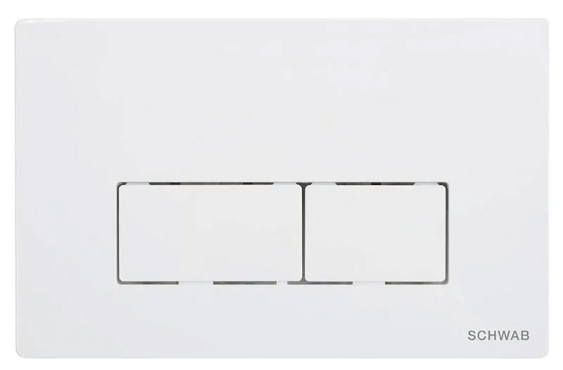 SCHWAB PLUTO ovládací tlačítko, 247x160 mm, bílá lesk P58-0130-0250