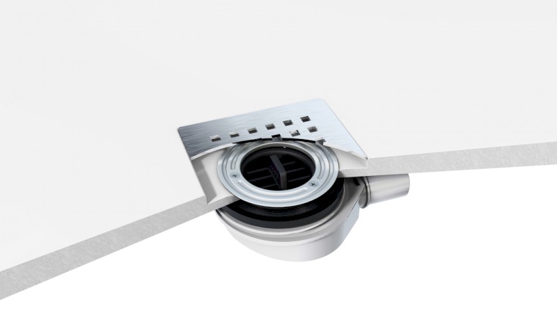 FLEXIA vaničkový sifon, průměr 90mm, DN40, krytka zlato mat 17752