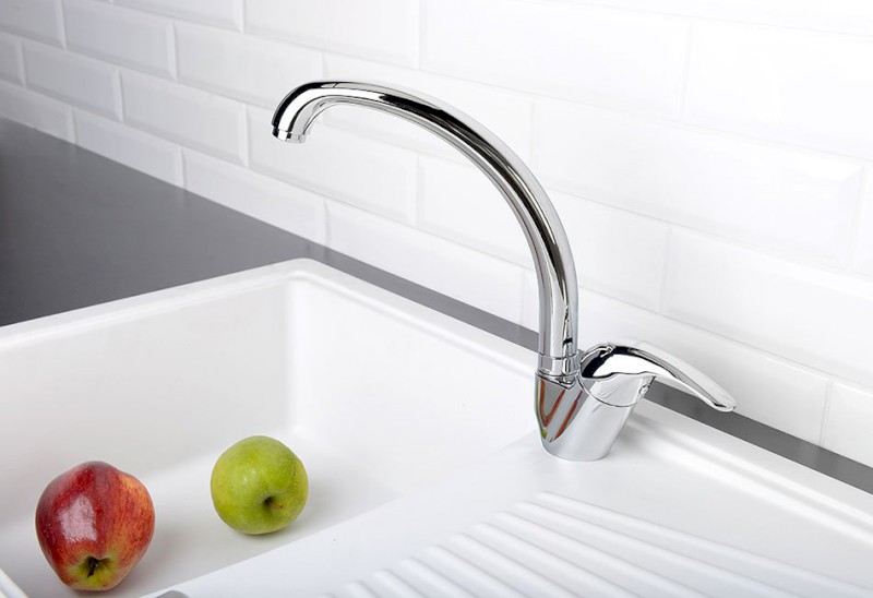 SALY stojánková dřezová baterie, výška 280mm, chrom SA511