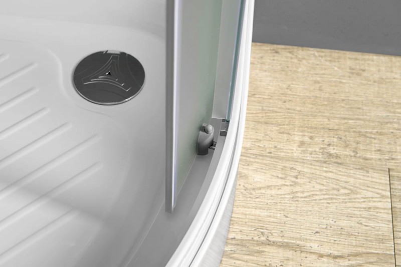 ARLEN čtvrtkruhová sprchová zástěna 900x900 mm, sklo BRICK BTR900