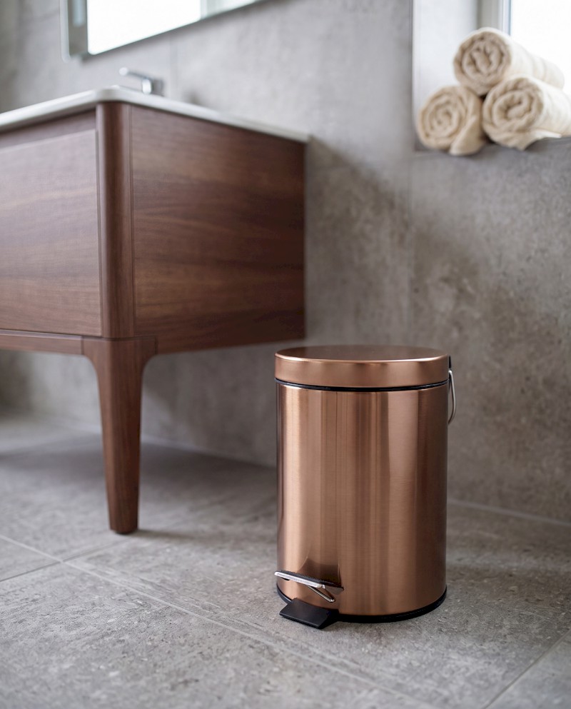 X-ROUND COPPER odpadkový koš 3l, měď mat XJ011PG