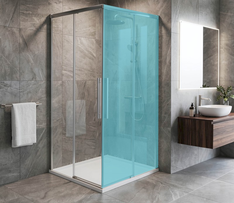 LUXOR sprchové dveře pro rohový vstup 800mm, čiré sklo GU2180CH