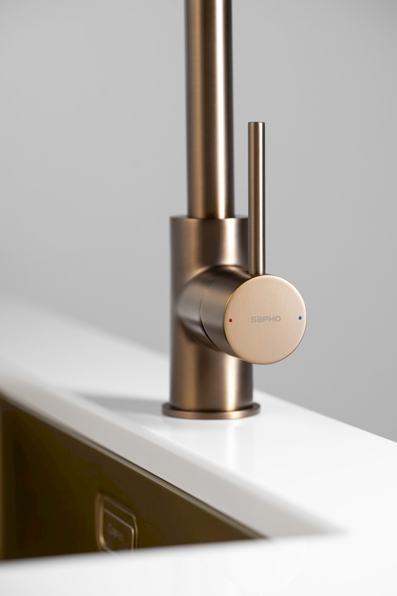 RONA stojánková dřezová baterie, měď mat JK125PG