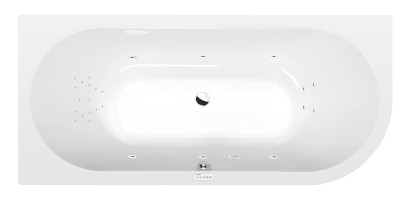 VIVA L hydromasážní vana, 175x80x47cm, Highline Hydro, chrom 70119.5010
