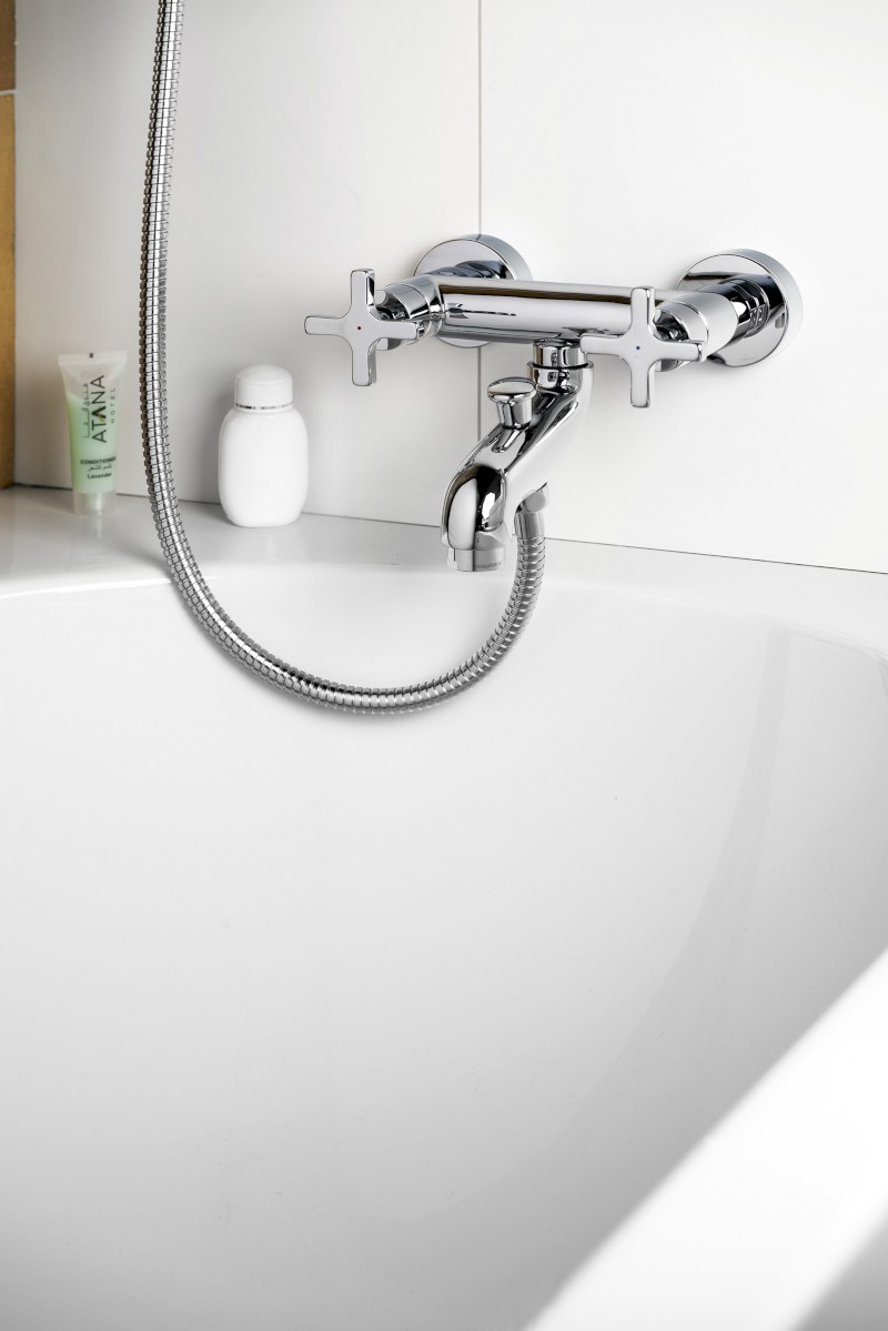 TRAX nástěnná vanová baterie, chrom 681