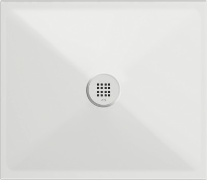 Keramická sprchová vanička, obdélník 80x70x2cm, bílá mat 46080709