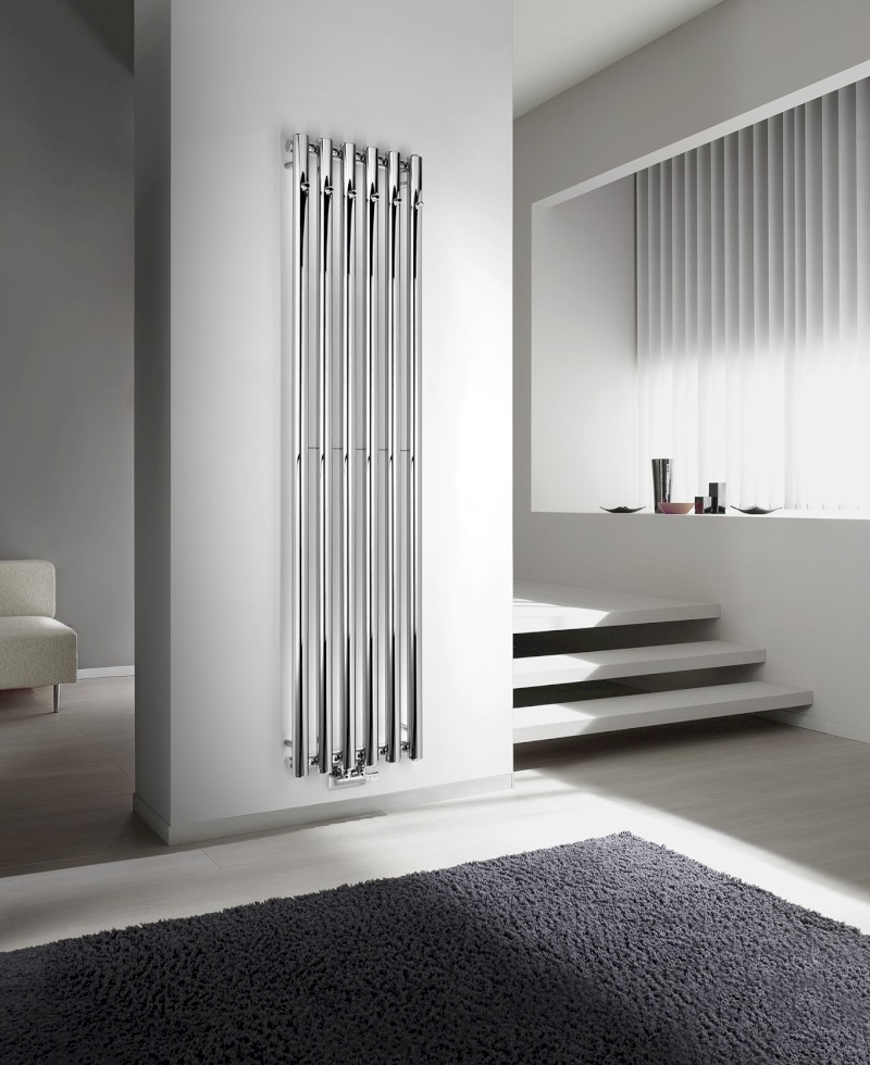 PILON otopné těleso 418x1800mm, se šesti háčky pro ručník, chrom IZ130T