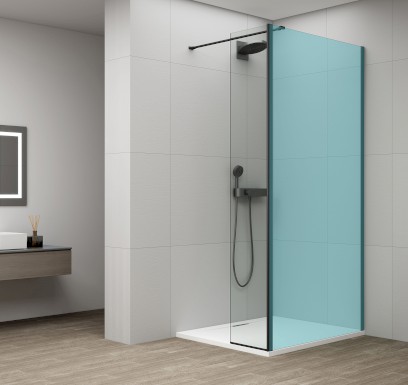 ESCA otočný panel k instalaci na fixní sklo, 600mm, černá mat ES3B60B