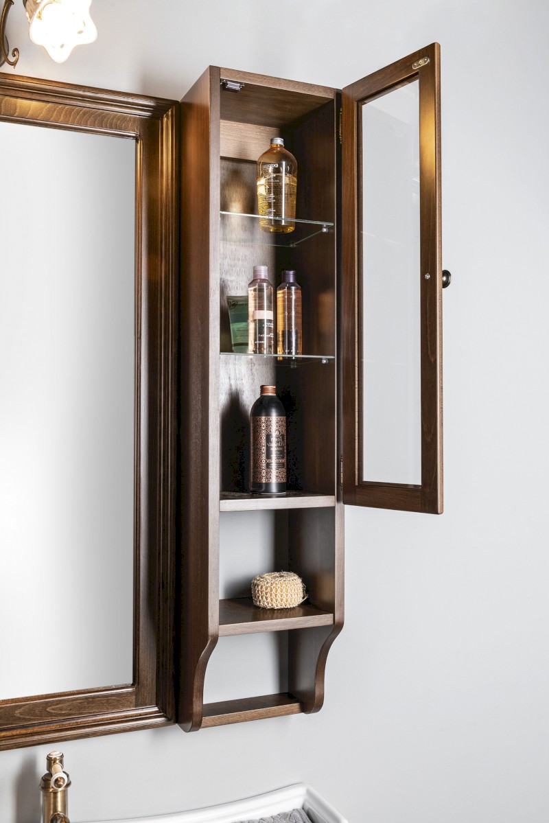 RETRO skříňka k zrcadlu 25x115x20cm, pravá, buk 1681