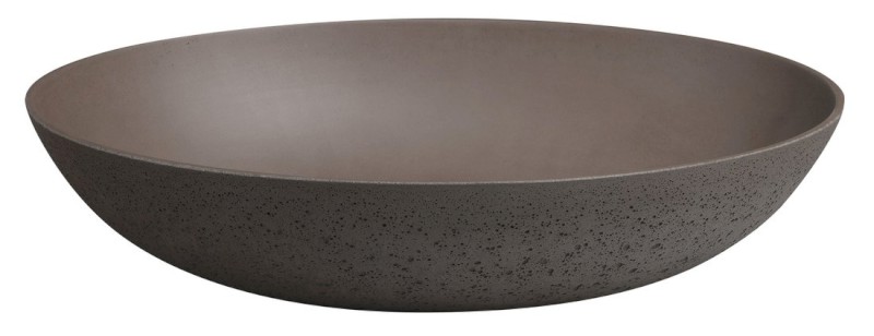 FORMIGO betonové umyvadlo na desku, 60x40cm, tmavě hnědá mat FG215