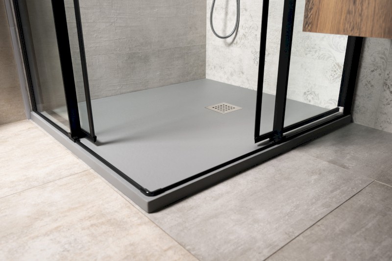 TRENECA vanička z litého mramoru s možností úpravy rozměru, 160x90cm, šedá mat 84311.31